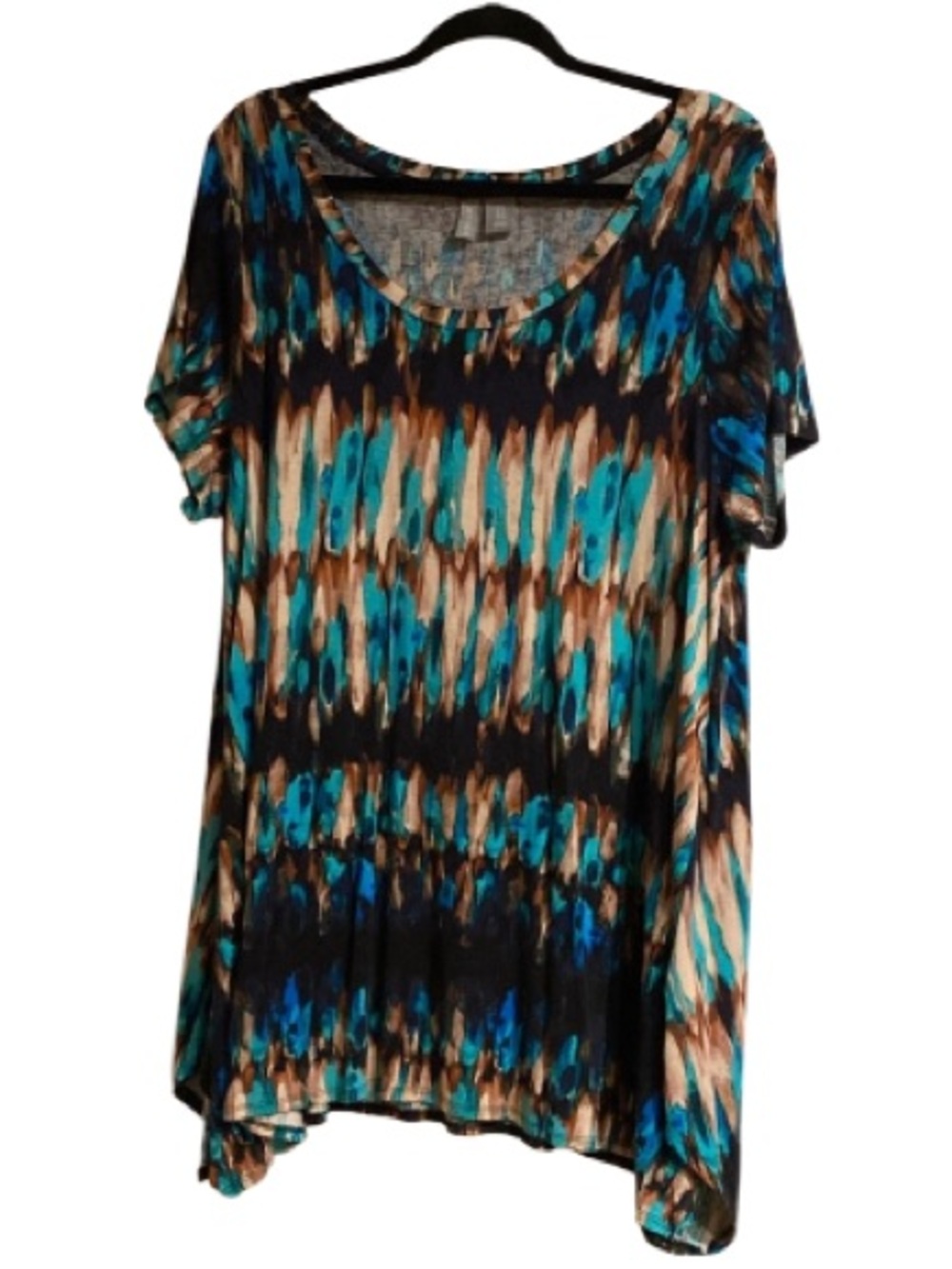 KENAR Abstract Stretchy Top!!!  Size 1X